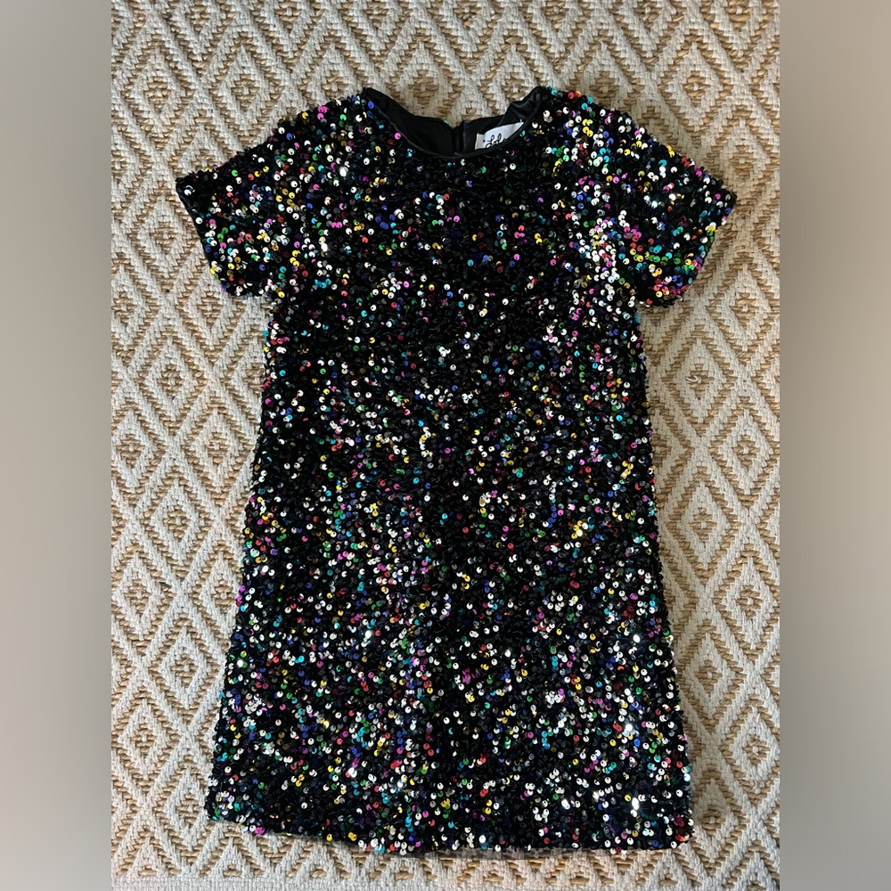 Lola and the Boys Shimmer Sequin Stardust dress sz 8 EUC worn 1x (Taylor swift)